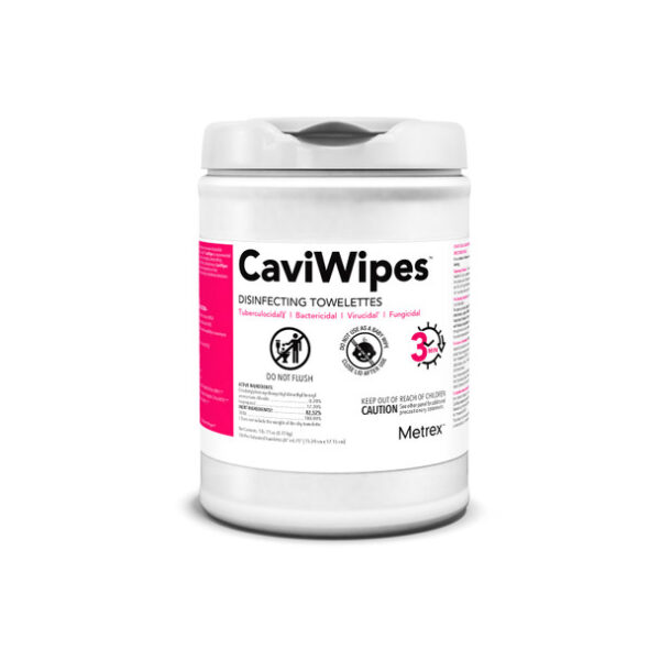 Metrex Research Corporation 13-1100 CaviWipes, 160 Wipes, 12 canisters/cs (40 cs/plt) (091263) (US Only)  <Strong style=in.color:redin.>Max weekly quantity allowed: 16</Strong> , case